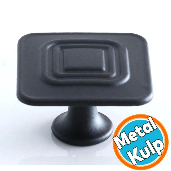Düğme Kulp Mat Siyah Mobilya Mutfak Dolabı Çekmece Dolap Kulpları Kapak Kulpu Kulb Metal ürün görseli 1