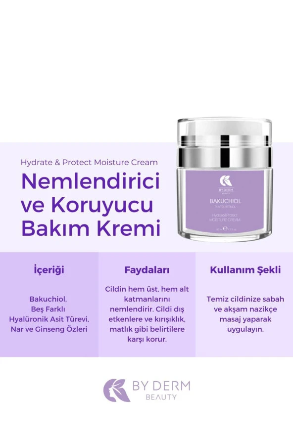 Bakuchiol Nemlendirici Ve Koruyucu Bakım Kremi - Hydrate & Protect Moisture Cream ürün görseli 1