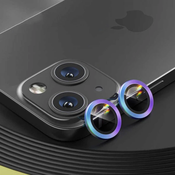 Apple iPhone 14 Plus Mercek Lens Kamera Koruyucu RENKLİ ürün görseli 1