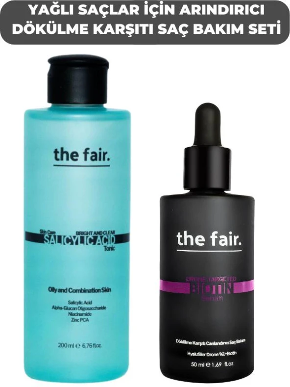 the fair. Yağlı Saçlar için Arındırıcı Dökülme Karşıtı Saç Bakım Seti ürün görseli 1
