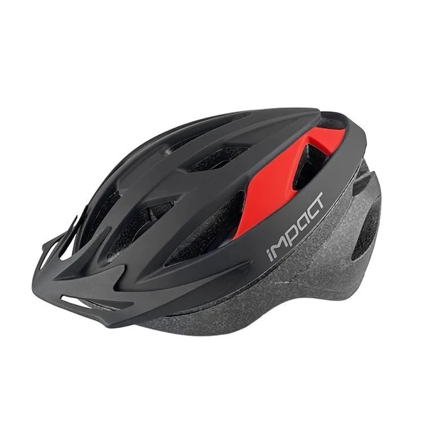 Impact Kask - Impact, Vernıon, Işıklı, Siyah-Kırmızı, M ürün görseli 1