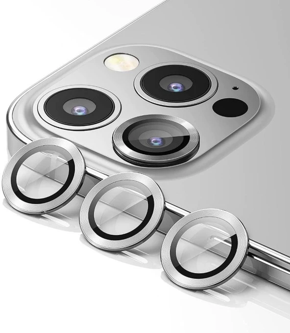 Apple iPhone 13 Pro Mercek Lens Kamera Koruyucu GRİ ürün görseli 1