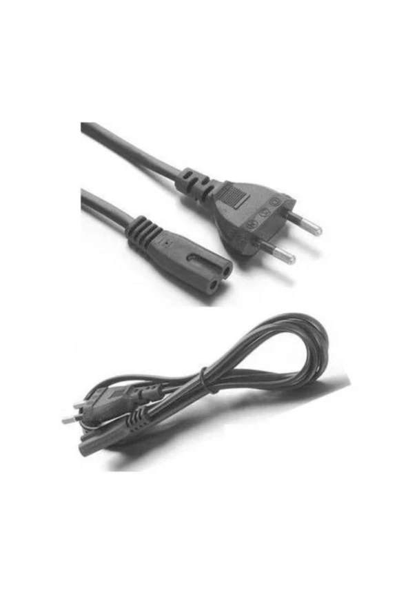 Işıldak Radyo Teyp Elektrik Kablosu Güç Kablosu Notebook Laptop Adaptör 2 Oluklu Çift Girişli 220v ürün görseli 1