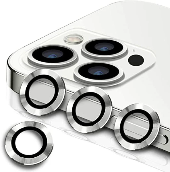 Apple iPhone 12 Pro Mercek Lens Kamera Koruyucu GRİ ürün görseli 1