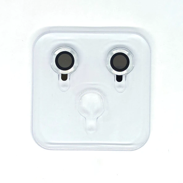 Apple iPhone 12 Mercek Lens Kamera Koruyucu SİLVER - Resim 2