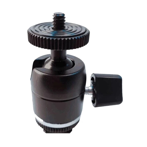GDX BALL-02 Tripod Top Kafa 360 Derece Ball Head 1/4" Metal Kamera Sabitleyici ürün görseli 1