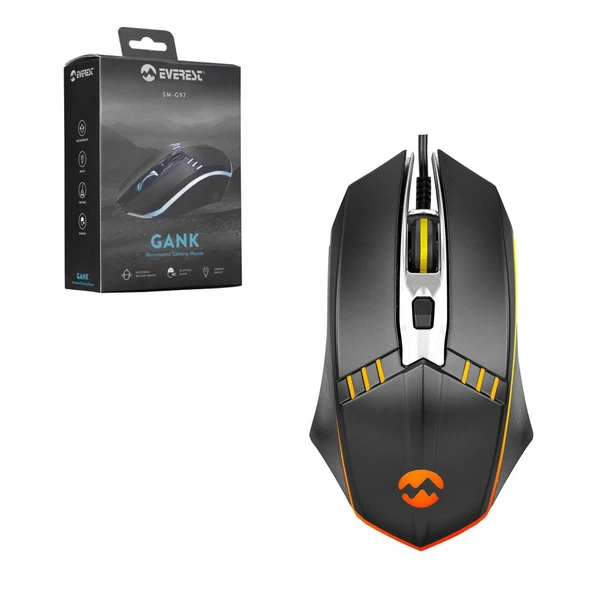 EVEREST SM-G97 Kablolu Oyuncu Mouse 1400 Dpi Ledli ürün görseli 1
