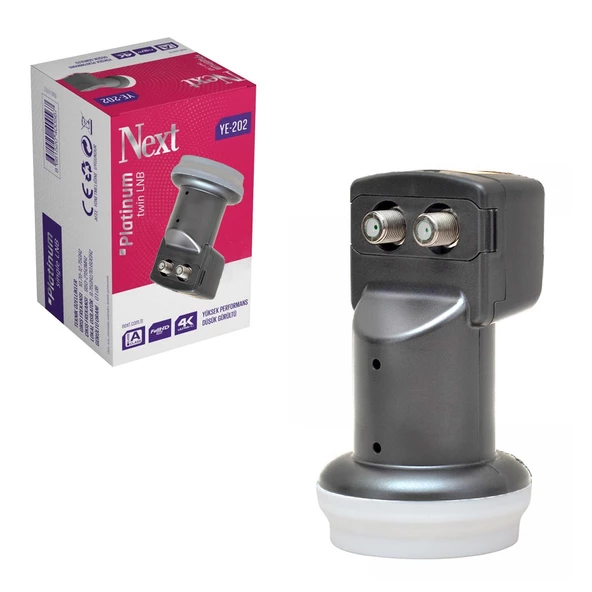NEXT YE-202 2Li Lnb (Twin) Platinium 0.1Db 3D Fhd 4K ürün görseli 1