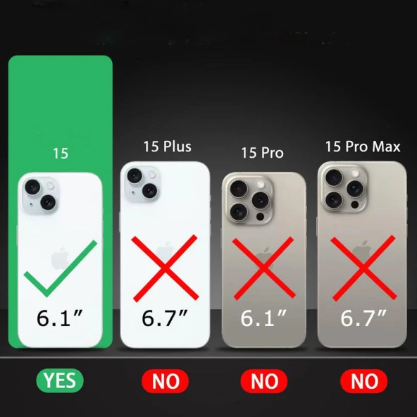 iPhone 15 Kılıf Şeffaf Kamera Korumalı Soket 3D - Resim 3