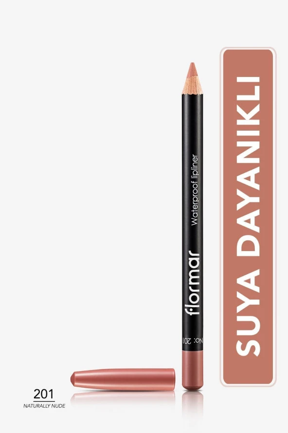 Suya Dayanıklı Dudak Kalemi - Waterproof Lipliner (Nude) - 201 NTRLLY NUDE - 8690604111015 ürün görseli 1