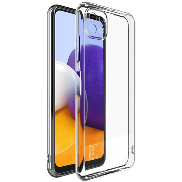 Samsung Galaxy A22 4G İle Uyumlu Kılıf Şeffaf Silikon Kamera Korumalı 3D ürün görseli 1