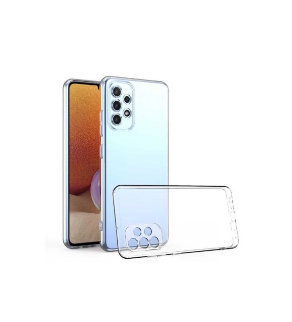 Samsung Galaxy A32 4G İle Uyumlu Kılıf Şeffaf Silikon Kamera Korumalı 3D ürün görseli 1