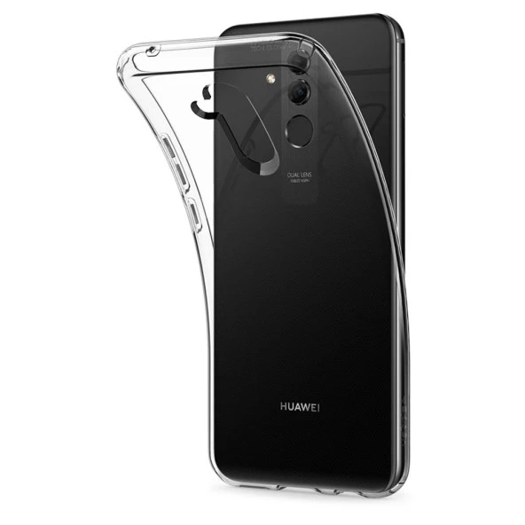 Huawei Mate 20 Lite İle Uyumlu Kılıf Şeffaf Silikon Kamera Koruma ürün görseli 1