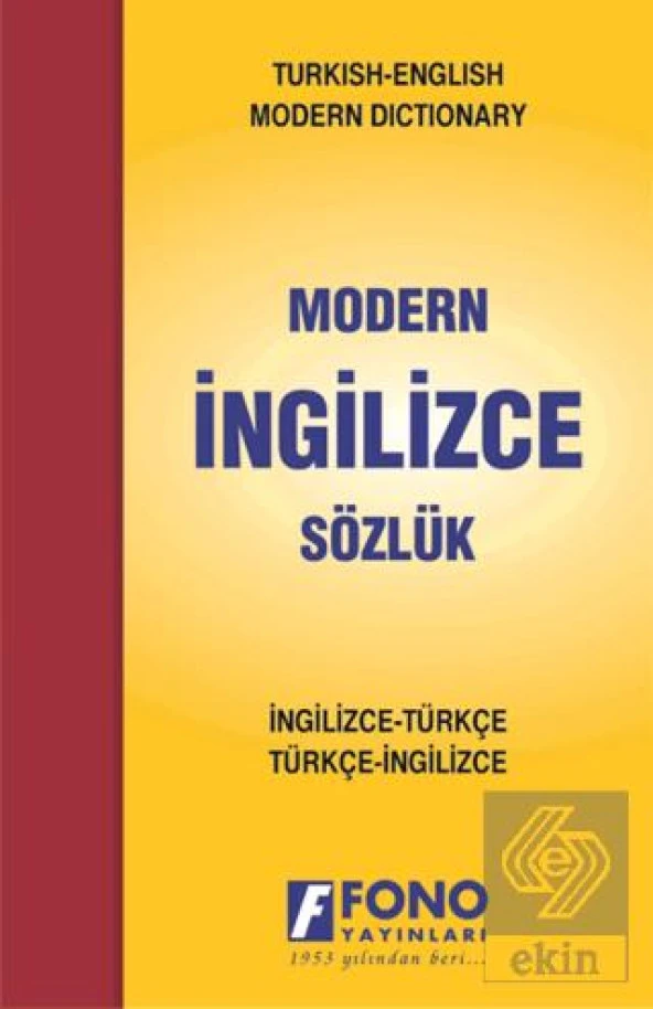 İngilizce Modern Sözlük (İngilizce / Türkçe - Türk ürün görseli 1