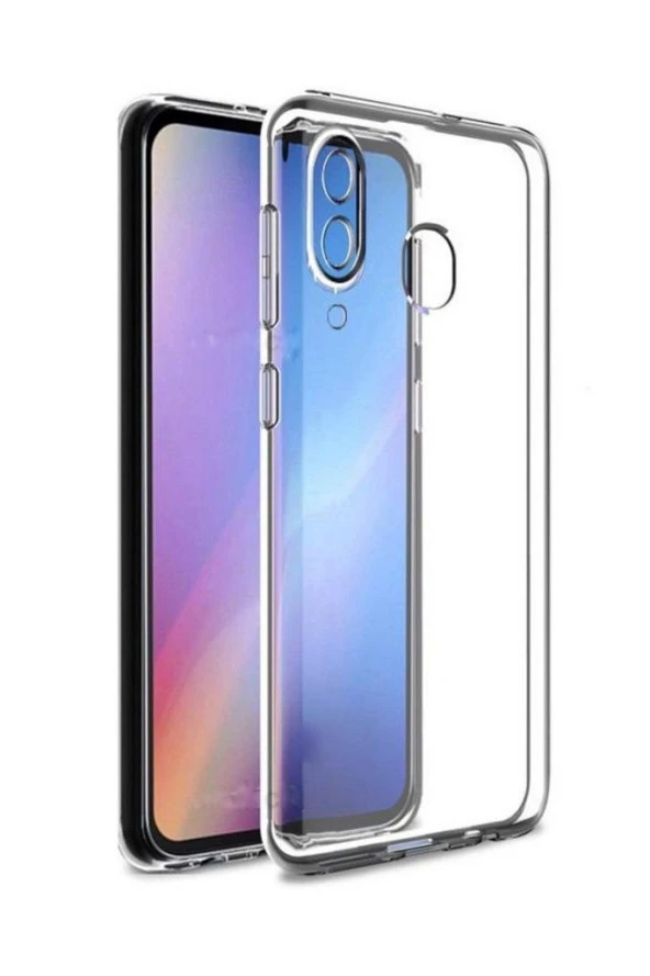 Samsung A20 İle Uyumlu Kılıf Şeffaf Silikon Kamera Korumalı 3D ürün görseli 1