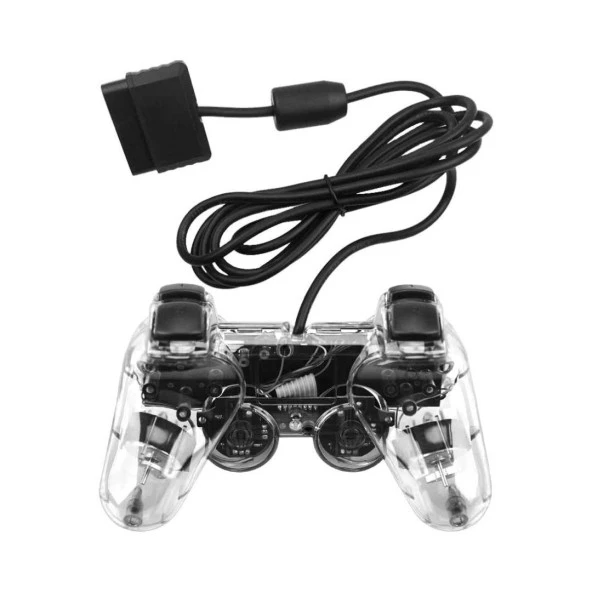 Cosmostech PS2 Controller Oyun Kolu , Titreşimli Gamepad Joystick - Resim 4