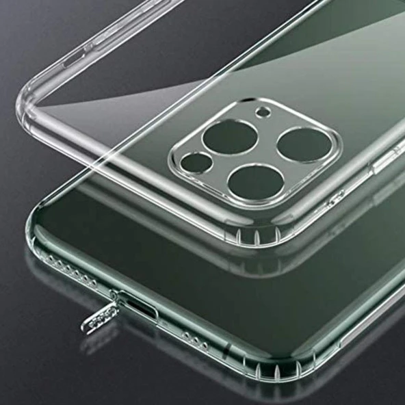 Apple iPhone 13 Pro İle Uyumlu Şeffaf Kamera Korumalı 3D 251663 - Resim 2