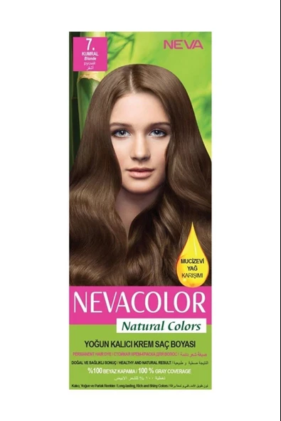 Nevacolor Natural Colors 7. Kumral - Kalıcı Krem Saç Boyası Seti ürün görseli 1