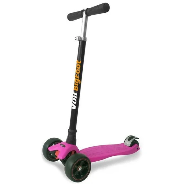 Voit 218c Işıklı Geniş 3 Teker Scooter-Fuşya ürün görseli 1