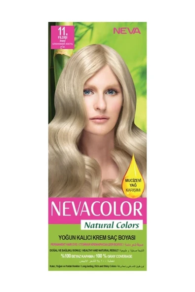 Nevacolor Natural Colors 11 Fildişi - Kalıcı Krem Saç Boyası Seti ürün görseli 1