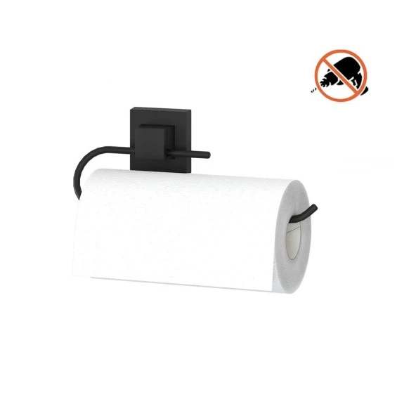 Tekno Tel EF-240 Yapışkanlı Banyo Mutfak Kağıt Havluluk Siyah ürün görseli 1
