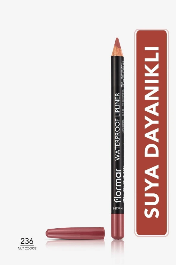 Suya Dayanıklı Dudak Kalemi (KAHVE) - Waterproof Lipliner - 236 Nut Cookie - 8690604567492 ürün görseli 1