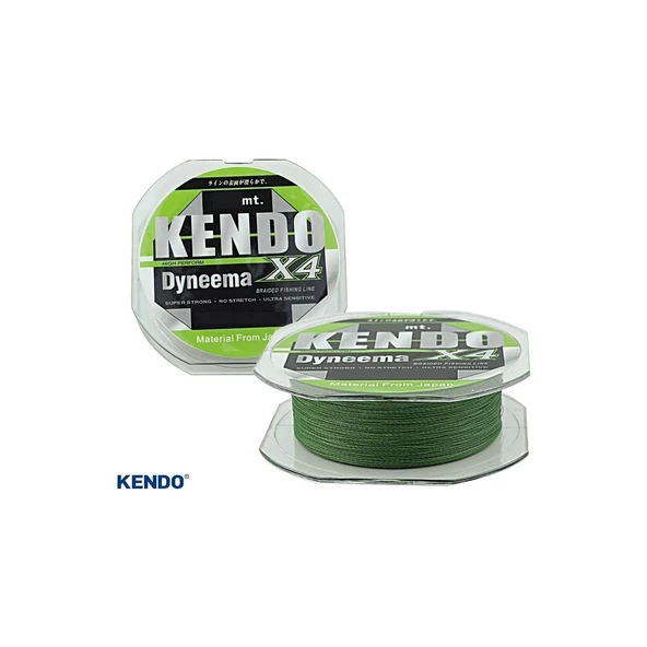 Kendo Dynema 4 Örgü 120MT Yeşil/Green İp Misina ürün görseli 1
