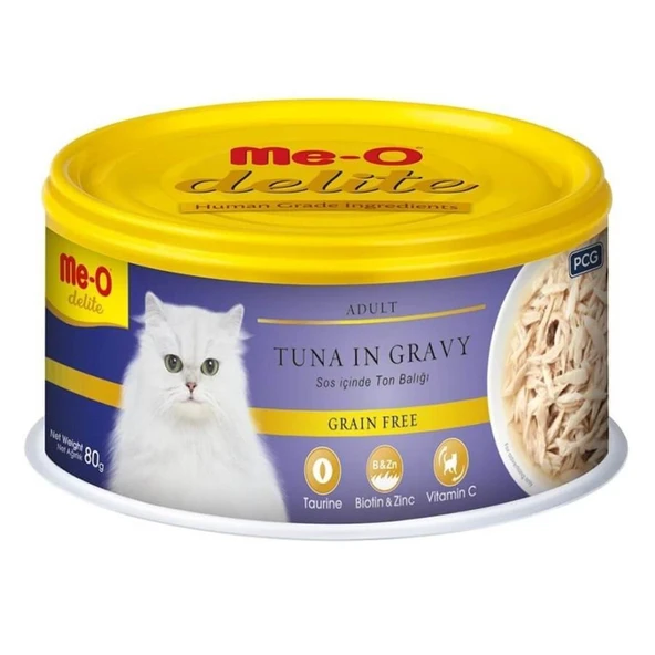 Me-O Delite Ton Balıklı Kedi Konservesi 80 Gr ürün görseli 1