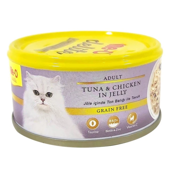 Me-O Delite Ton Balık ve Tavuklu Tahılsız Kedi Konservesi 80 Gr ürün görseli 1
