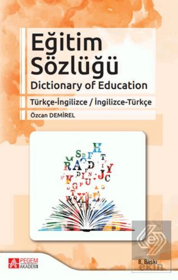 Eğitim Sözlüğü Dictionary of Education Türkçe-İngi ürün görseli 1