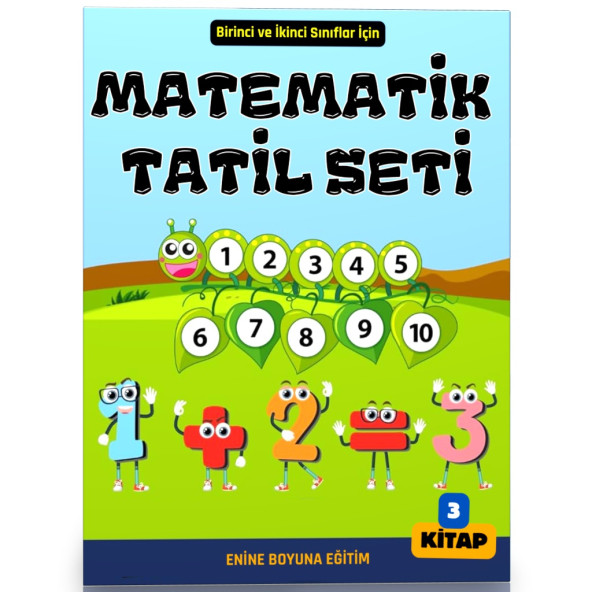 Birinci ve İkinci Sınıflar İçin Matematik Tatil Seti (3 Kitap) ürün görseli 1