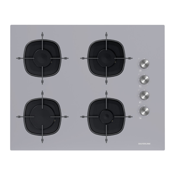 Silverline CS5665S01 Gri Cam Ankastre Ocak 65 cm ürün görseli 1