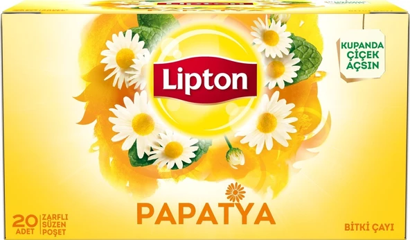 Lipton Papatya Bitki Süzen Poşet Çay 20 x 2 G ürün görseli 1