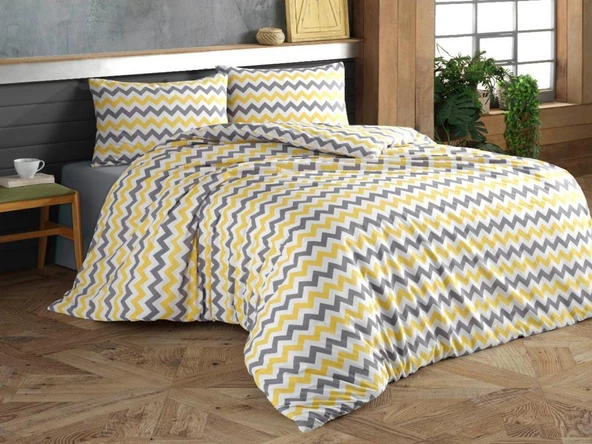 Çeyiz Diyarı Çift Kişilik Zigzag Nevresim Takımı ürün görseli 1
