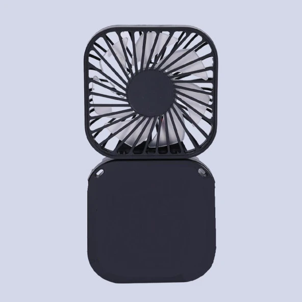 Torima F-05 Mini Fan Tutmalı Şarjlı 3 Kademeli Vantilatör Klima Soğutucu Fan Siyah ürün görseli 1