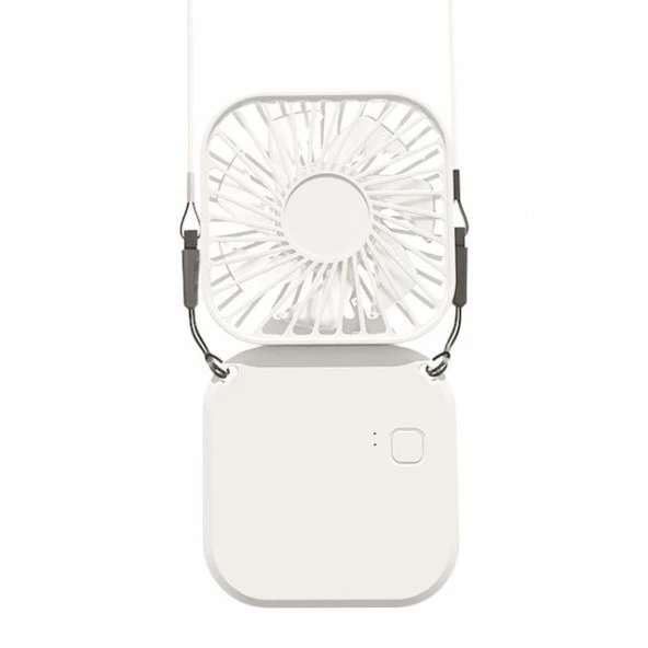 Torima F-05 Mini Fan Tutmalı Şarjlı 3 Kademeli Vantilatör Klima Soğutucu Fan Beyaz ürün görseli 1