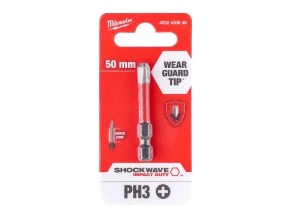 MİLWAUKKE BİTS UÇ PH3 50 MM 4932430858 - Resim 2