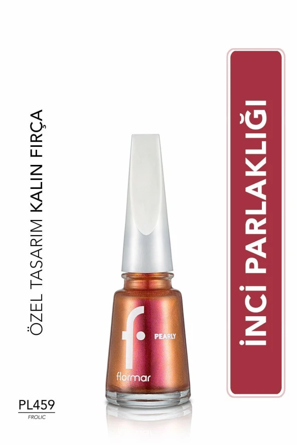 Sedefli Parlak Oje (TURUNCU) - Pearly Nail Enamel - Pl459 Frolic - 8682536035668 ürün görseli 1