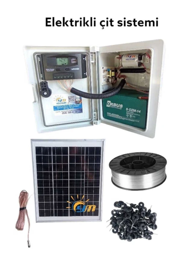 Güneş Panelli Çit Sistemi Paket ( Yabani Havyan Kovucu Sistemi ) ürün görseli 1
