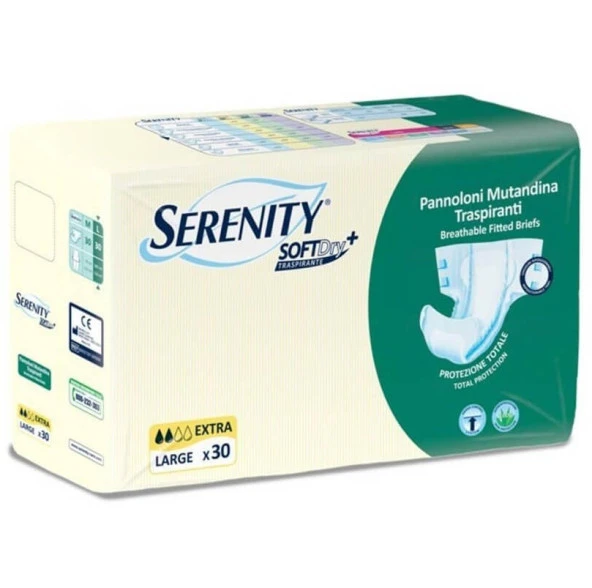 Serenity Softdry 30'lu Yetişkin Hasta Bezi L Beden ürün görseli 1