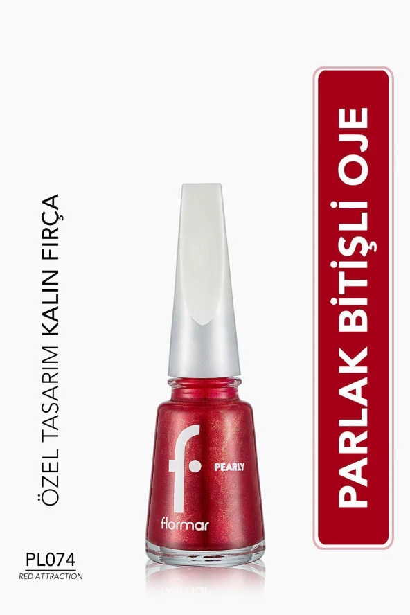 Oje Yeni Maxi Brush Pearly Pl074 Red Attraction 9053038 ürün görseli 1