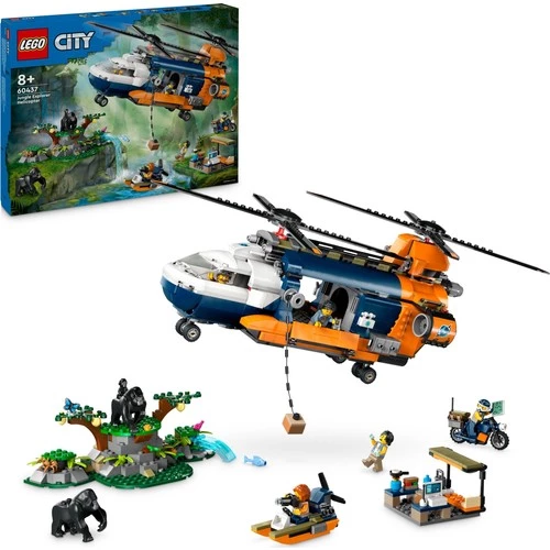LEGO City 60437 Orman Kaşifinin Helikopteri Kamp Yerinde (881 Parça) ürün görseli 1