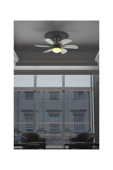 KCF282 AVİZELİ TAVAN VANTİLATÖRÜ GRİ - Resim 3