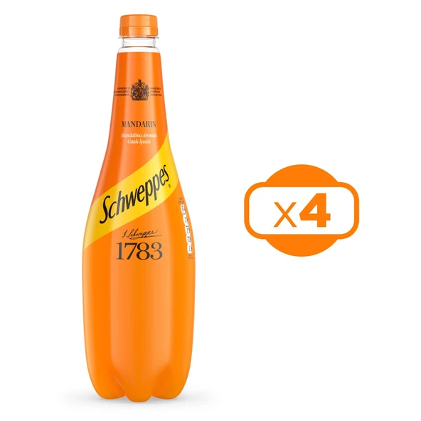 Schweppes Mandalina Pet 1 Lt x 4 lü - Resim 2