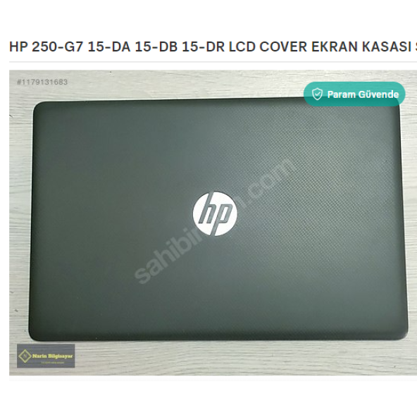 HP 250-G7 15-DA 15-DB 15-DR LCD COVER EKRAN KASASI SORUNSUZ ürün görseli 1