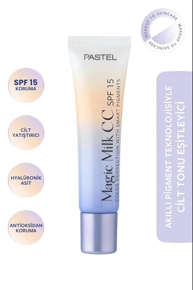 Pastel Magic Milk CC SPF 15 - Cilt Tonu Eşitleyici SPF 15 CC Krem 51 Medium Deep ürün görseli 1