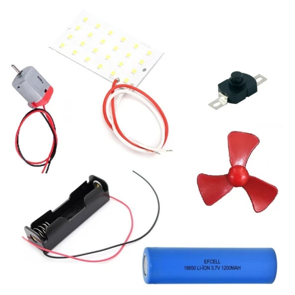 Led Panel Motor Pervane Elektrik Deney Seti - Öğrenci Elektrik Devresi ürün görseli 1