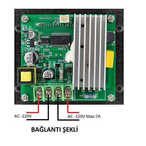 YATE10 W2142A-220V/7A PID Kontrollü Termostat - Resim 4