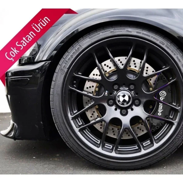 Volkswagen Volt Uyumlu Brembo Siyah Kaliper Kapağı 4 Parça Ön Arka Set ürün görseli 1