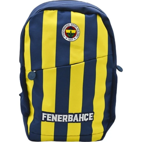 Fenerbahçe Lisanslı Çubuklu Forma Desenli Okul Sırt Çantası 3 Bölmeli ürün görseli 1